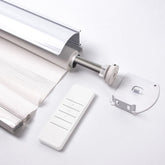 15LEU Rechargeable Roller Shade Motor for 17/25/28mm Tube, Blinds Motor Automatic Curtain Opener with USB Charging Port, Blinds Controller, Mounting Bracket Included