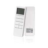 15 Channel Wireless RF Controller for Motorized Roller Shades, White, Manual Operation, Wall Mount