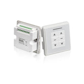 AC228-01 24V Motor Switch Controller - Crystal style dual-route radio receiver & wall switch for roller blinds/shades