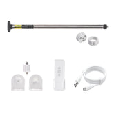 Smart Rechargeable AM15 Tubular Motor for Roller Blinds 18mm 25mm 28mm Adjustable Rubber Crown Compatible with Coolaroo 28mm Tube