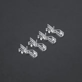 2" Clear Hidden Valance Clips (4-Pack) - Invisible Plastic Brackets for Blinds & Shades - Universal Fit for Wood, Faux Wood, Aluminum