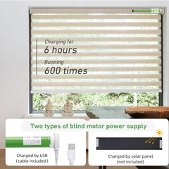 38mm Rechargeable Roller Shade Motor Kit for 1.5" Tube - DIY Motorized Blinds with Controller