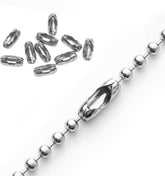 4.5mm Chain Connector for Roller Blind Ball Chain, 10pcs Replacement Chain Cord Connector Clips for Roman and Vertical Blinds (Stainless Steel)