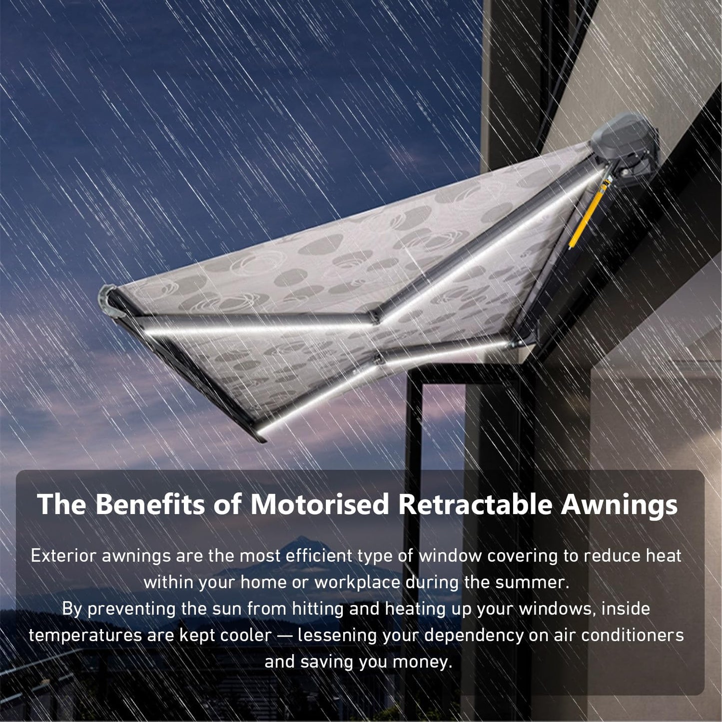 AM45-50/12-XP 110V Awning Motor - High-torque, quiet replacement motor for patio blinds & motorized shades.