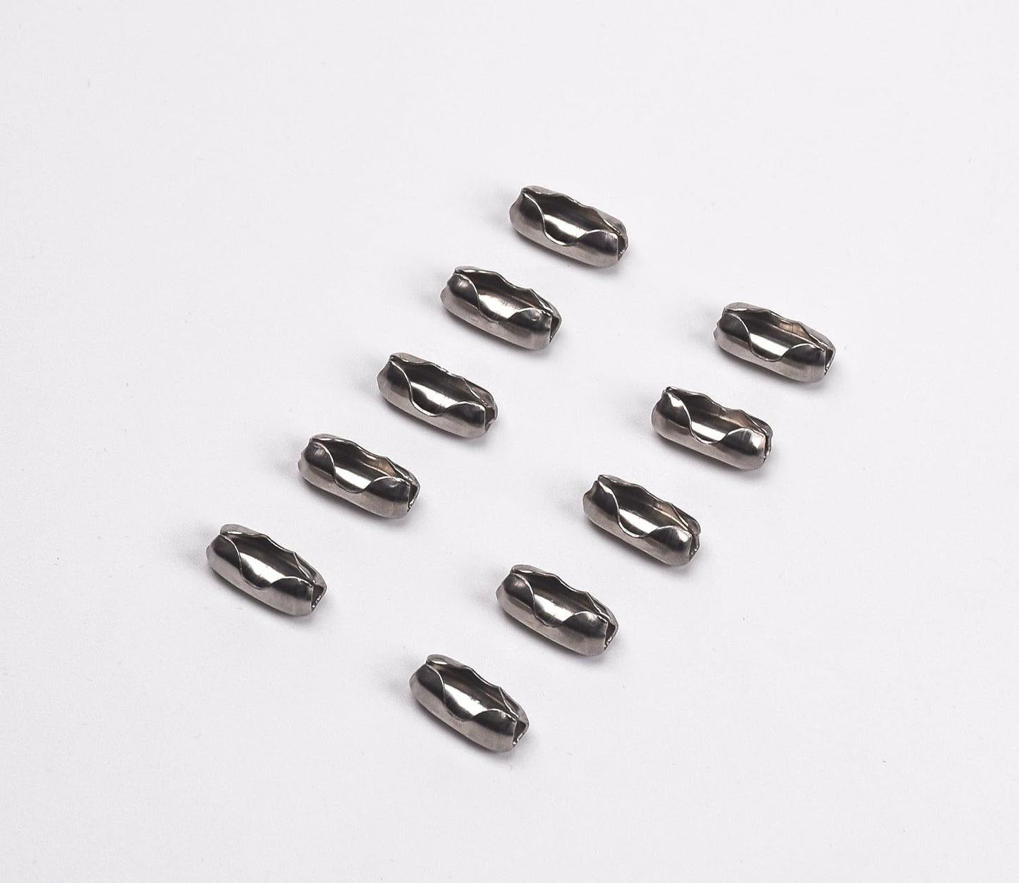 4.5mm Chain Connector for Roller Blind Ball Chain, 10pcs Replacement Chain Cord Connector Clips for Roman and Vertical Blinds (Stainless Steel)