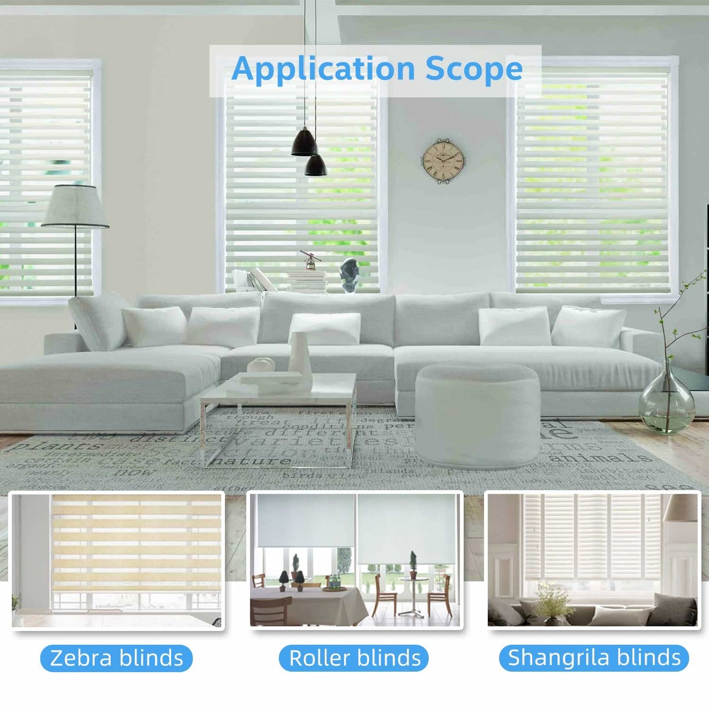 15LEU Rechargeable Roller Shade Motor for 17/25/28mm Tube, Blinds Motor Automatic Curtain Opener with USB Charging Port, Blinds Controller, Mounting Bracket Included