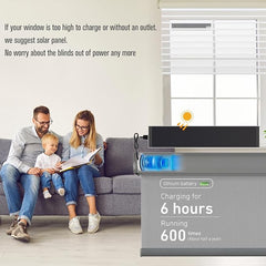 Solar Charging Panel USB 2.0, 5V 5W for Motorized Blinds - Compatible with Battery Tubular Motors