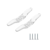 Plastic Transparent Blind Cord Cleat - Clear Cord Holder for Window Blinds - Child Safety Cord Winder - 8Pack (Includes Mounting Screws)