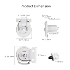 Skyline SL10 Clutch Roll Ease SL10 Roller Shade Clutch Repair Kit for 1-1/8 Inch(28mm) Tube-White