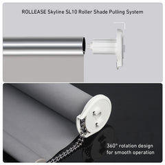Skyline SL10 Clutch Roll Ease SL10 Roller Shade Clutch Repair Kit for 1-1/8 Inch(28mm) Tube-White