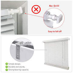 Swivel Bracket for 50mm Venetian Blinds-Metal- Pack of 4