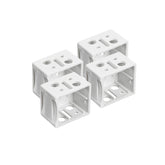 Window Blinds Headrail Holder Bracket,Mini Blind Brackets for Blinds with 1"(25mm)Wide slats-4pcs(White )