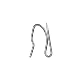Stainless Steel Curtain Hooks - Rustproof Silver Hooks for Door/Shower/Window Curtains-100Pcs (Silver)