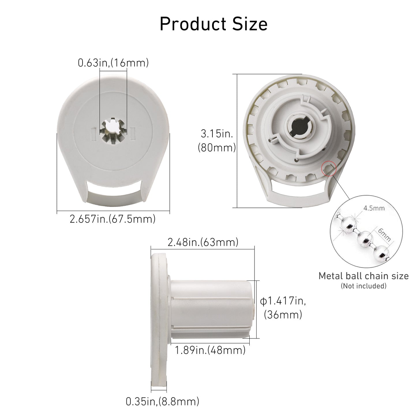 R16 Rollease R-Series Roller Shade Clutch for 1 1/2" Tubes