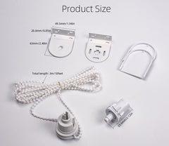 32mm Roller Blind Fitting Repair Kit, Roller Shade Clutch Bracket for 1-1/4''(32mm) with Bracket, Clutch & Idle End Plug