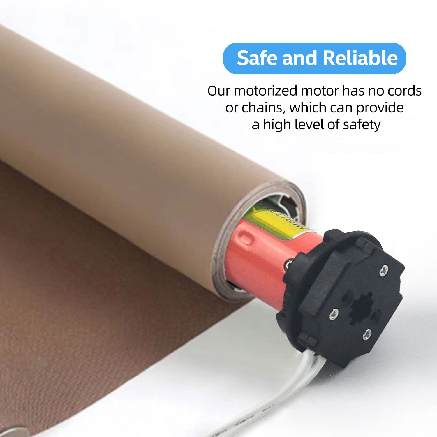 110V-240V AC Wired Shade Motor - Hardwire/Plug-in Electric Motor for Roller Shades, Blinds & Drapes