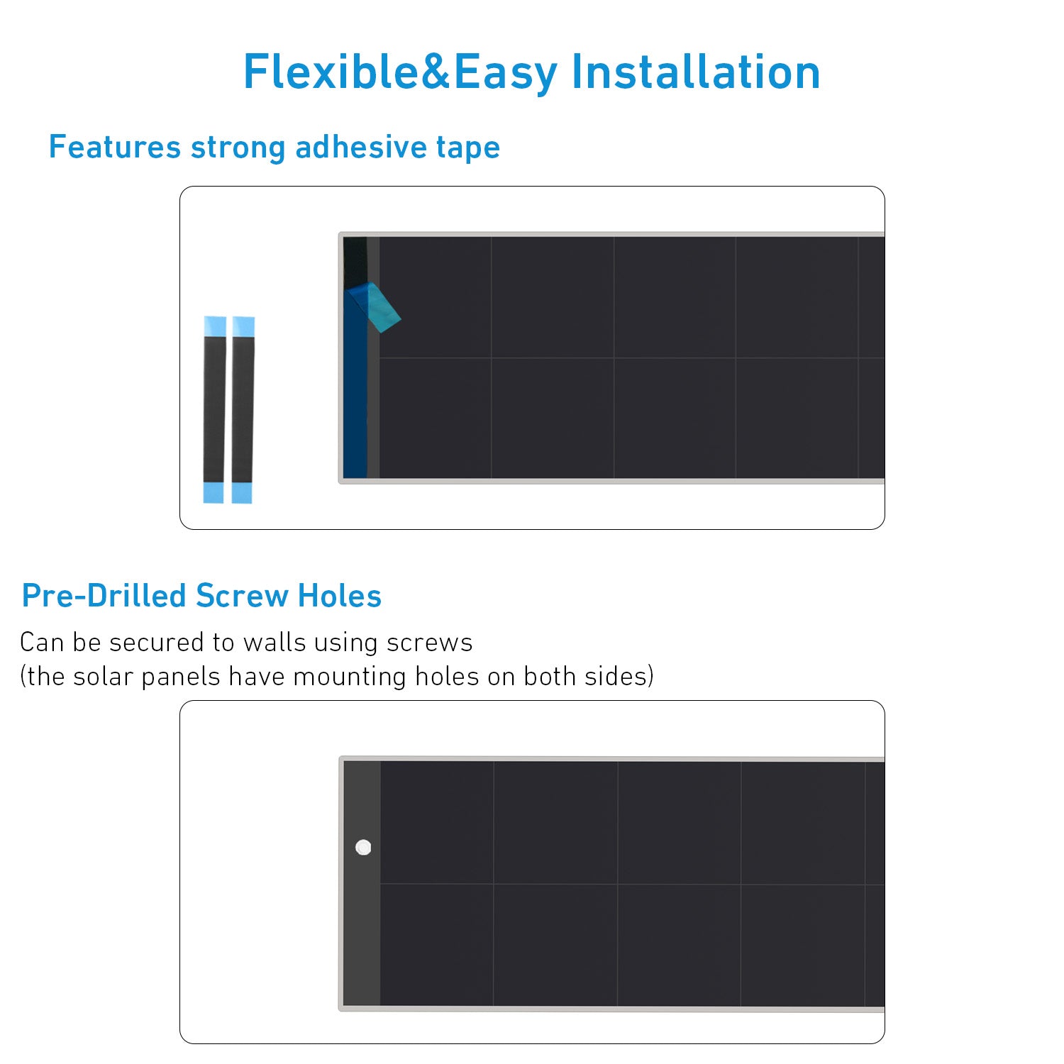 12.6V/16.4V 5.9W Solar Panel for Motorized Blinds, Shades, Security Cameras & Smart Devices – 3 Connector Options (JST/DC5.5/DC3.5)
