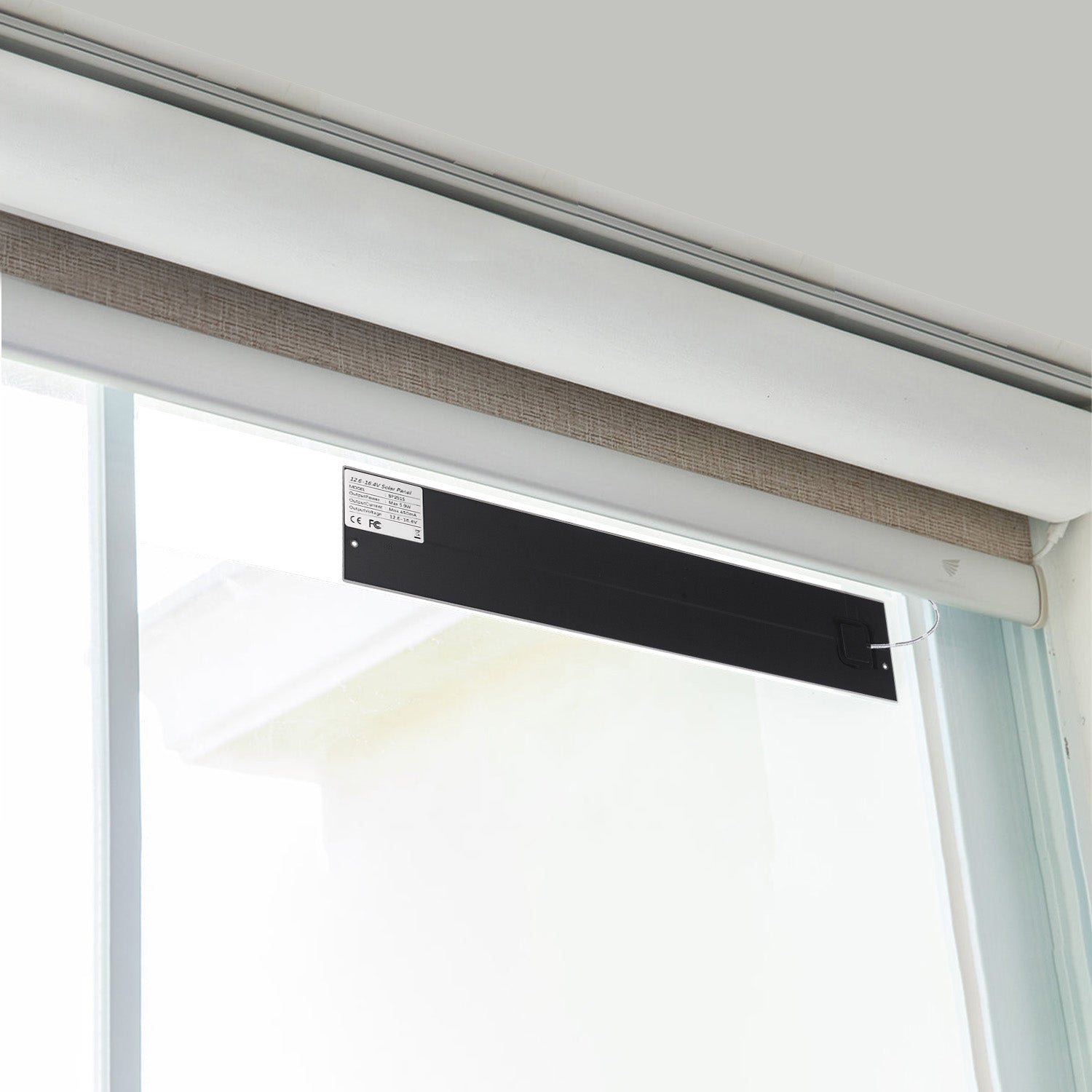 12.6V/16.4V 5.9W Solar Panel for Motorized Blinds, Shades, Security Cameras & Smart Devices – 3 Connector Options (JST/DC5.5/DC3.5)