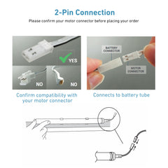 12V Battery Holder for AA x 8 - Reloadable Power Tube for DIY Electronics - Ideal for LED Lights, Toys & Low-Power Devices