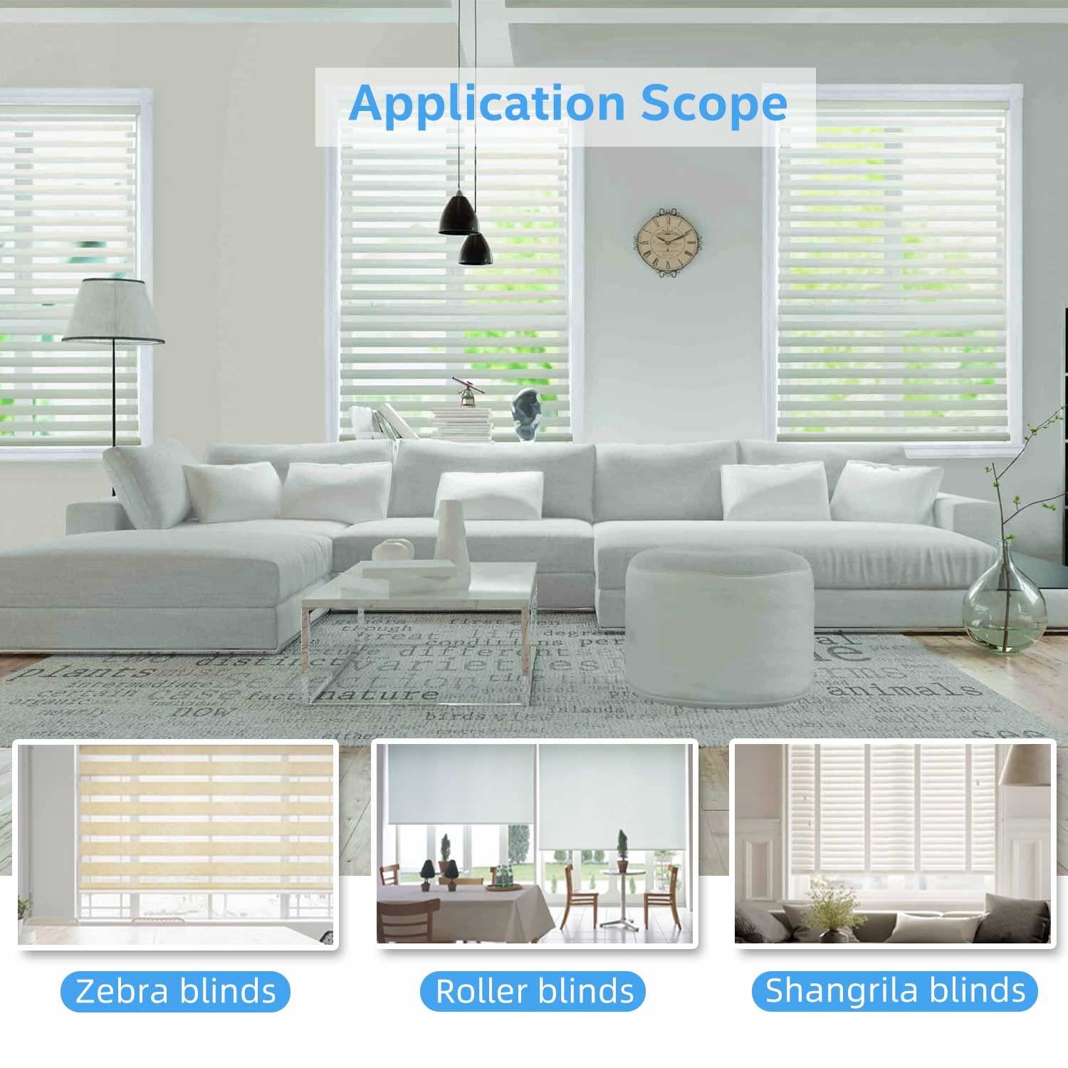 15LEU Rechargeable Roller Shade Motor for 17/25/28mm Tube, Blinds Motor Automatic Curtain Opener with USB Charging Port, Blinds Controller, Mounting Bracket Included