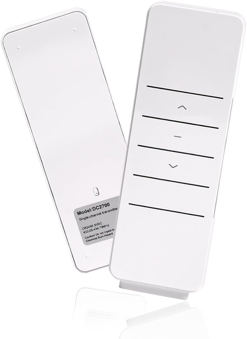DC2700 Replacement Emitter, 1 Channel Window Shade Controller with Wall Mount Case for Roller Shades/Blinds