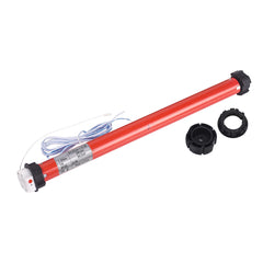 EY2524 24V DC Roller Blind Motor with Power Supply - Quiet Electric Shade Motor for 45mm Tubes - Strong 12lb Lift, DIY Smart Home Blinds Kit, RF Remote Control Included