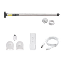 Smart Rechargeable AM15 Tubular Motor for Roller Blinds 18mm 25mm 28mm Adjustable Rubber Crown Compatible with Coolaroo 28mm Tube