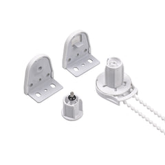 25mm Metal Bracket Upgrade Roller Blind Fittings Spare Kit,  Window Shade Repiar Kit Complete with Metal Brackets & End Plug, Shade Weight Max Load 6.6 LBS (3 KGS)