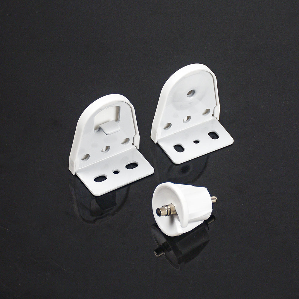 28mm Roller Blind Parts – Replacement Tube, Brackets, End Caps & Hardware Kit – Compatible with Roller Shades, White – DIY Repair Accessories (Pack of 1)