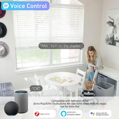 Zigbee Rechargeable Motor for Roller Shades – Solar-Powered, Alexa-Compatible, No Hub Needed