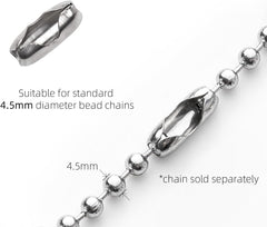 4.5mm Chain Connector for Roller Blind Ball Chain, 10pcs Replacement Chain Cord Connector Clips for Roman and Vertical Blinds (Stainless Steel)