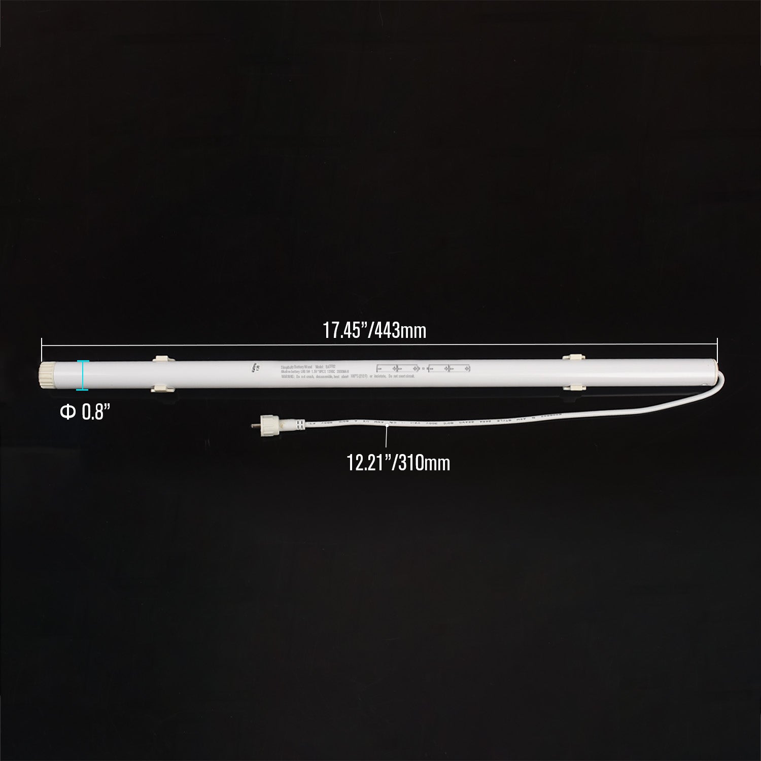 12V DC Blind Wand, AA-powered motor for roller shades & curtains, battery-operated