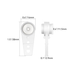 Curtain Ball-Bearing Carriers for Architrac EZ-Track and Other Drapery Ceiling Tracks (30-Pack)