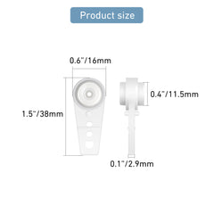 Curtain Ball Bearing Carriers (30 Pack) - Compatible with Architrac EZ-Track & Most Drapery Ceiling Track Systems - Smooth Gliding Heavy Duty Replacement Rollers for Curtains & Drapes