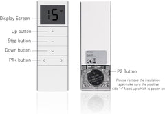 DC1602 Controller Blind 15-Channel Replacement Emitter for Motorized Blinds & Shades