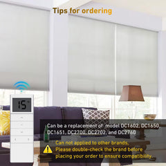 DC1602 Controller Blind 15-Channel Replacement Emitter for Motorized Blinds & Shades