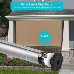 Electric Sun Shade Motor Kit for Coolaroo - 28mm Tube, Rechargeable Battery & Remote Control