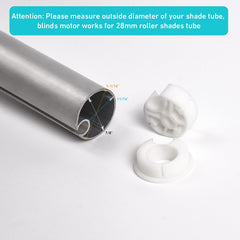 Electric Sun Shade Motor Kit for Coolaroo - 28mm Tube, Rechargeable Battery & Remote Control