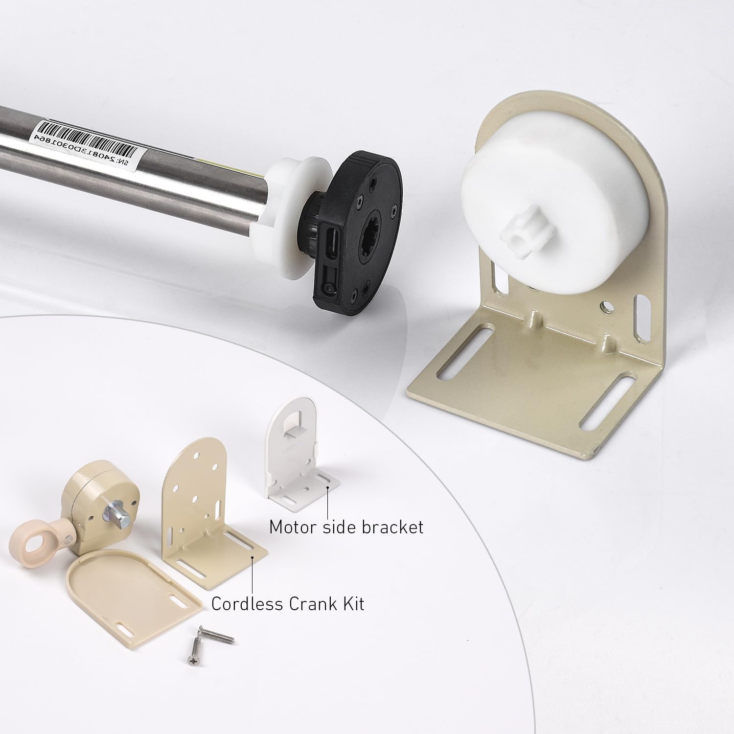 Electric Sun Shade Motor Kit for Coolaroo - 28mm Tube, Rechargeable Battery & Remote Control