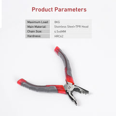 Cutting Joining Plier, Manual Metal Ball Chain Connector Plier, Joining Splicing Combination Tool for #10 Metal Chain