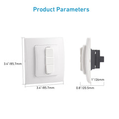 Manual Rocker Switch 12V - DC59C Single Pole On/Off Control - Compatible with RV Blinds, Boats & 12V Accessories