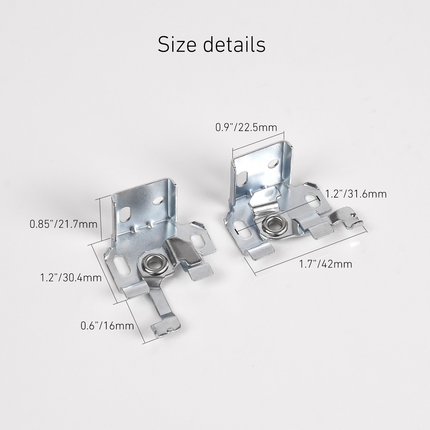 Venetian Blind Support Brackets – Spider Mounting Kit (6-Pack) – Heavy-Duty Metal Brackets for 25mm Top Headrail – Easy No-Drill Installation, Universal Fit for Blinds & Shades