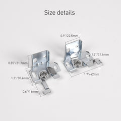 Venetian Blind Support Brackets – Spider Mounting Kit (6-Pack) – Heavy-Duty Metal Brackets for 25mm Top Headrail – Easy No-Drill Installation, Universal Fit for Blinds & Shades