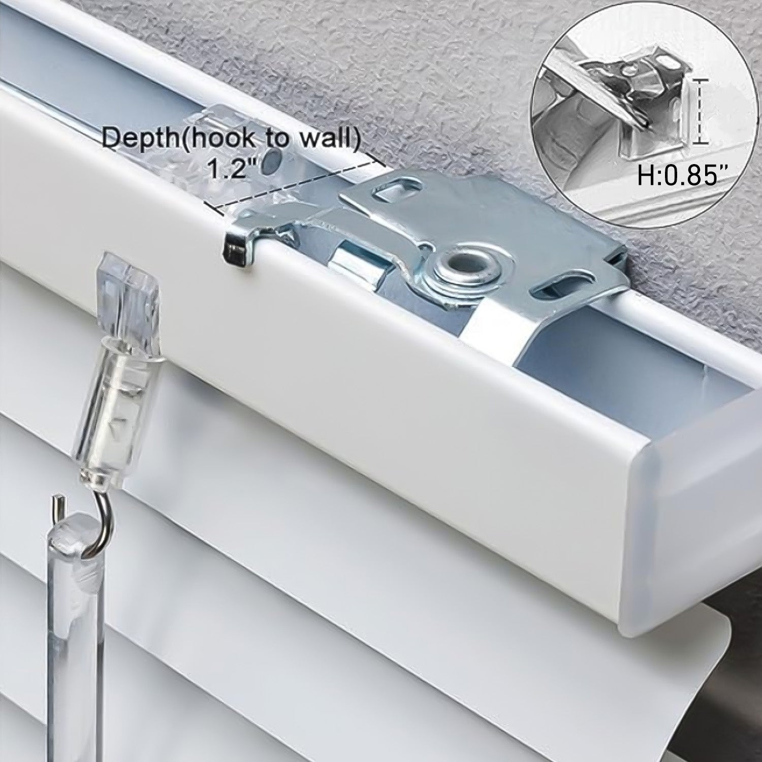 Venetian Blind Support Brackets – Spider Mounting Kit (6-Pack) – Heavy-Duty Metal Brackets for 25mm Top Headrail – Easy No-Drill Installation, Universal Fit for Blinds & Shades