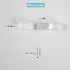 Plastic Transparent Blind Cord Cleat - Clear Cord Holder for Window Blinds - Child Safety Cord Winder - 8Pack (Includes Mounting Screws)