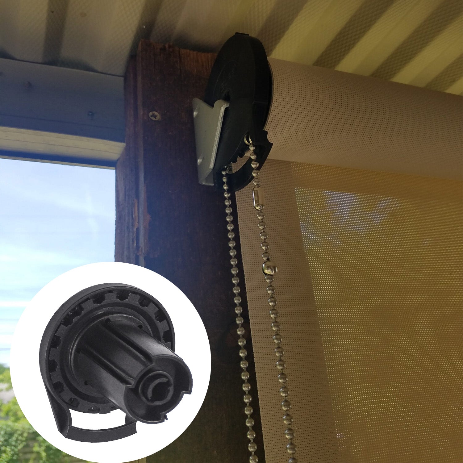 R16 Roller Shade Clutch, DIY Repair Kit for Roller Shades - Fits Most 38mm Window Blinds —Black