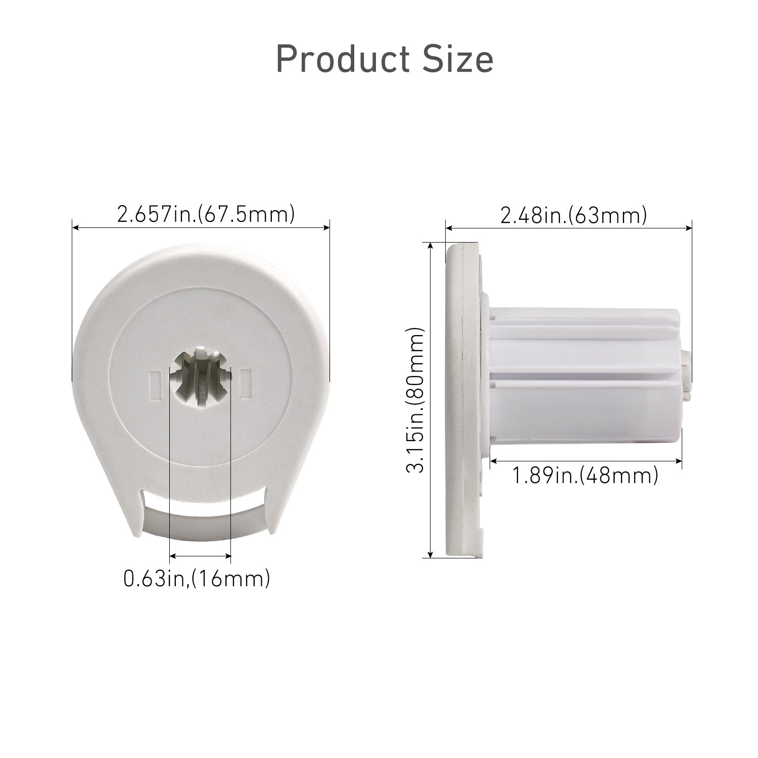 R16 Roller Shade Clutch for 1.5" Tube Roller Shade Brackets & Hardware