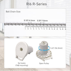 R16 Roller Shade Clutch for 1.5" Tube Roller Shade Brackets & Hardware