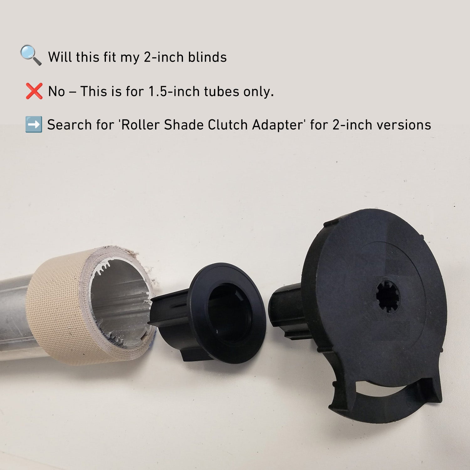 R16 Roller Shade Clutch, DIY Repair Kit for Roller Shades - Fits Most 38mm Window Blinds —Black