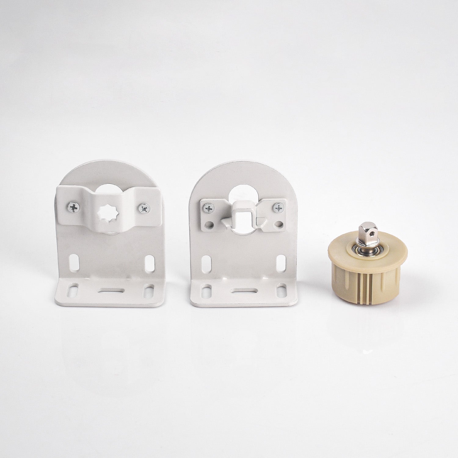 Roller Blind Replacement Brackets Parts,Round Plum Blossom Brackets,Motorized Roller Blinds Mounting Bracket for 55mm Shade Tube